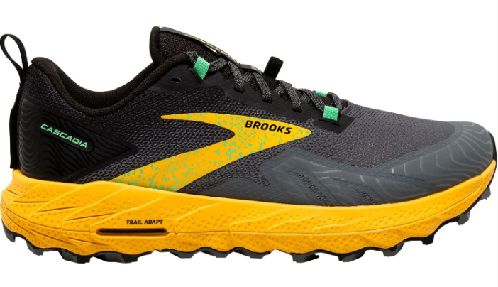 Brooks Cascadia 17 Men's Trail Running Shoes – Grey / Yellow