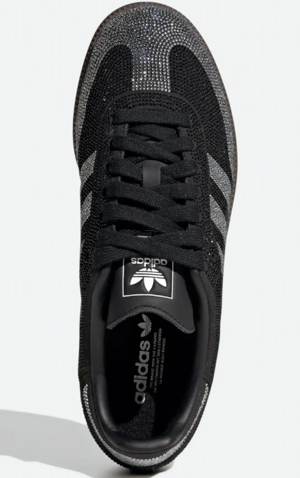 adidas Samba OG Women's Sneakers – Rhinestone Black / Silver (IH9052)