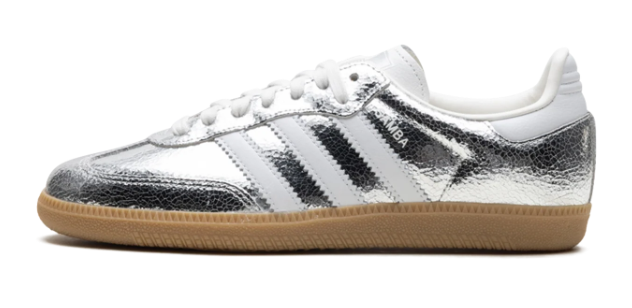 Adidas Samba OG WMNS 'Silver Metallic Cracked' | JR0035