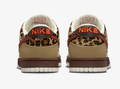 Nike Dunk Low – Cream / Dark Beetroot / Leopard (Unisex)