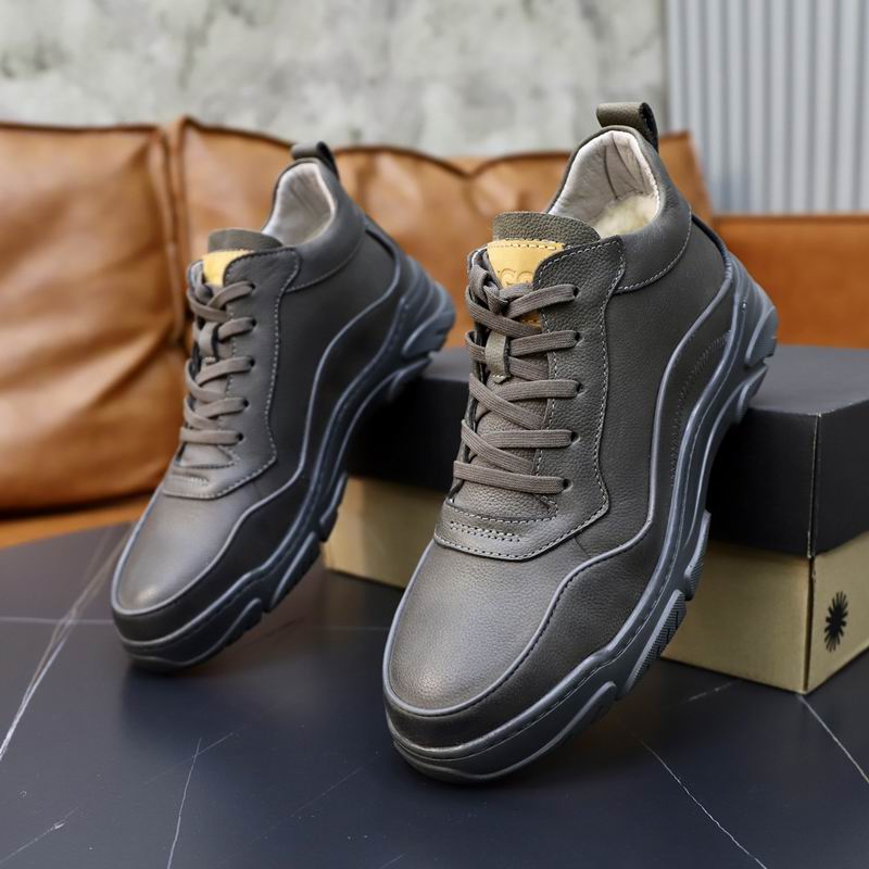 UGG Men's Chunky Sneaker — Charcoal Leather