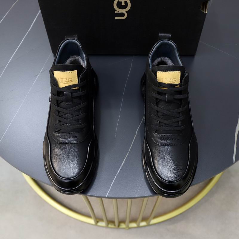 UGG Men's Chunky Sneaker — Black Leather