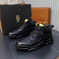 UGG Men's Chunky Sneaker — Black Leather