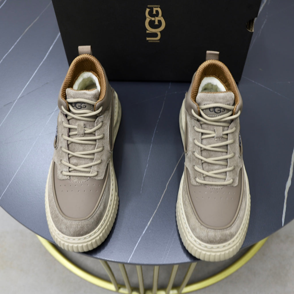 UGG Men's Sand Leather High-Top Sneaker Boot