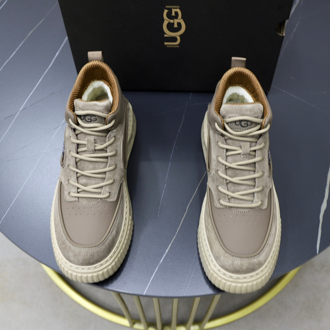 UGG Men's Sand Leather High-Top Sneaker Boot