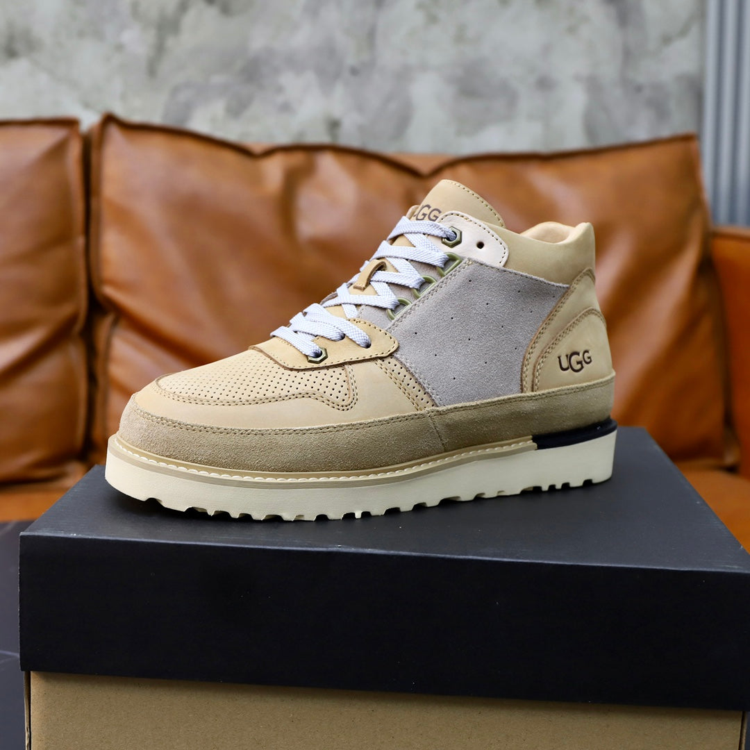 UGG Men's Sand & Grey Suede High-Top Sneaker