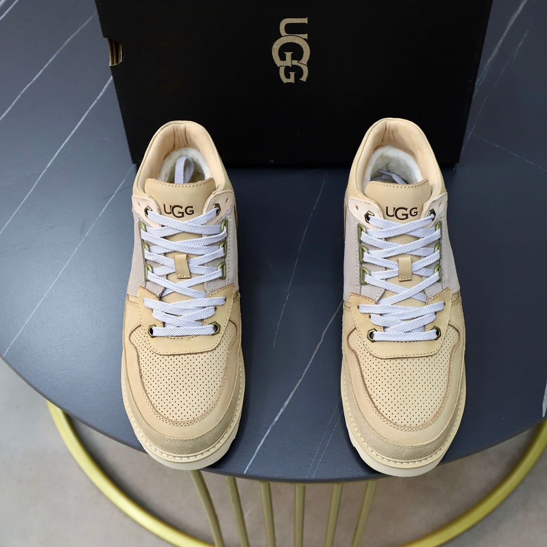 UGG Men's Sand & Grey Suede High-Top Sneaker