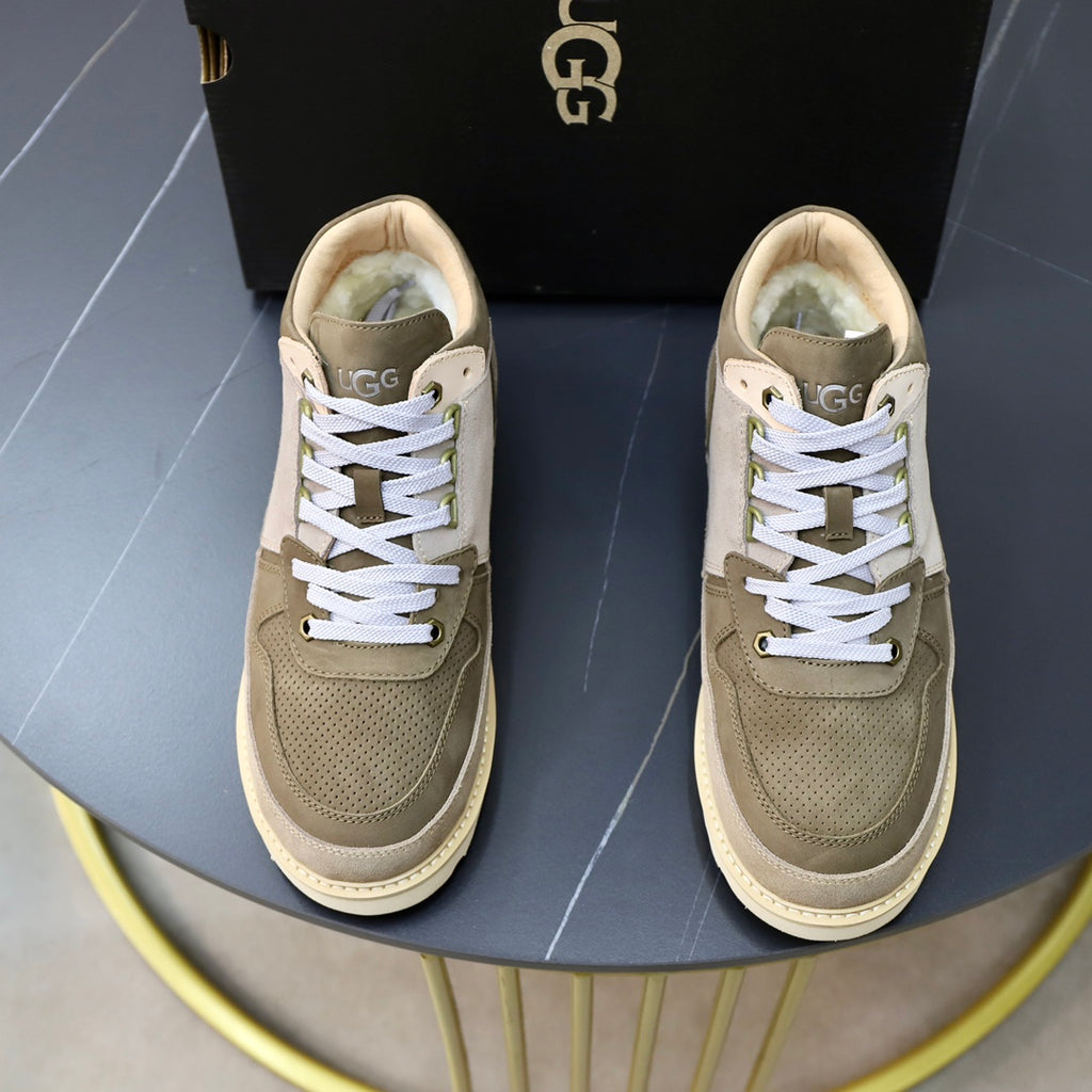 UGG Men's Olive Grey Suede High-Top Sneaker