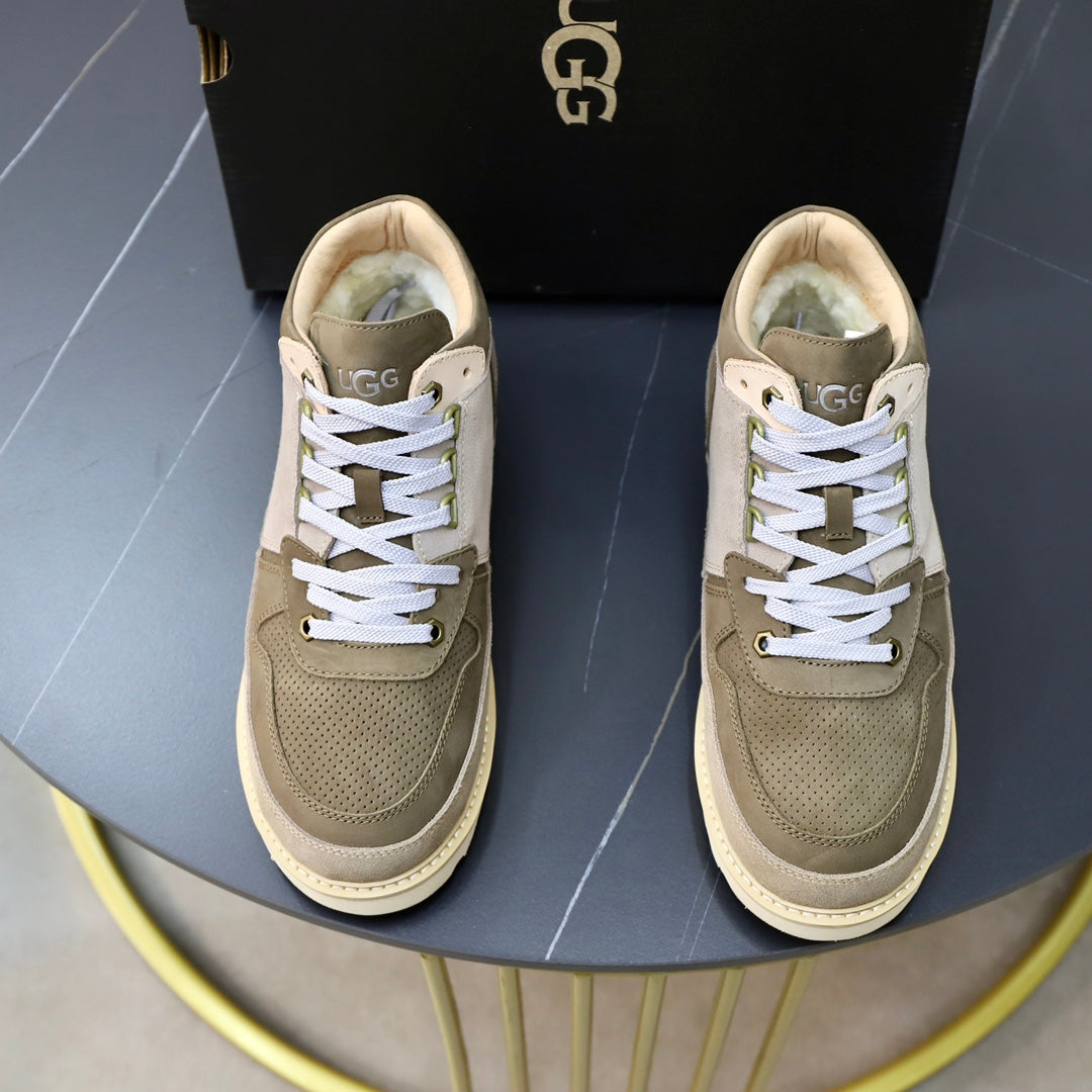 UGG Men's Olive Grey Suede High-Top Sneaker