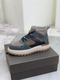 UGG Men's Slate Blue & Taupe Multi-Panel High-Top Sneaker