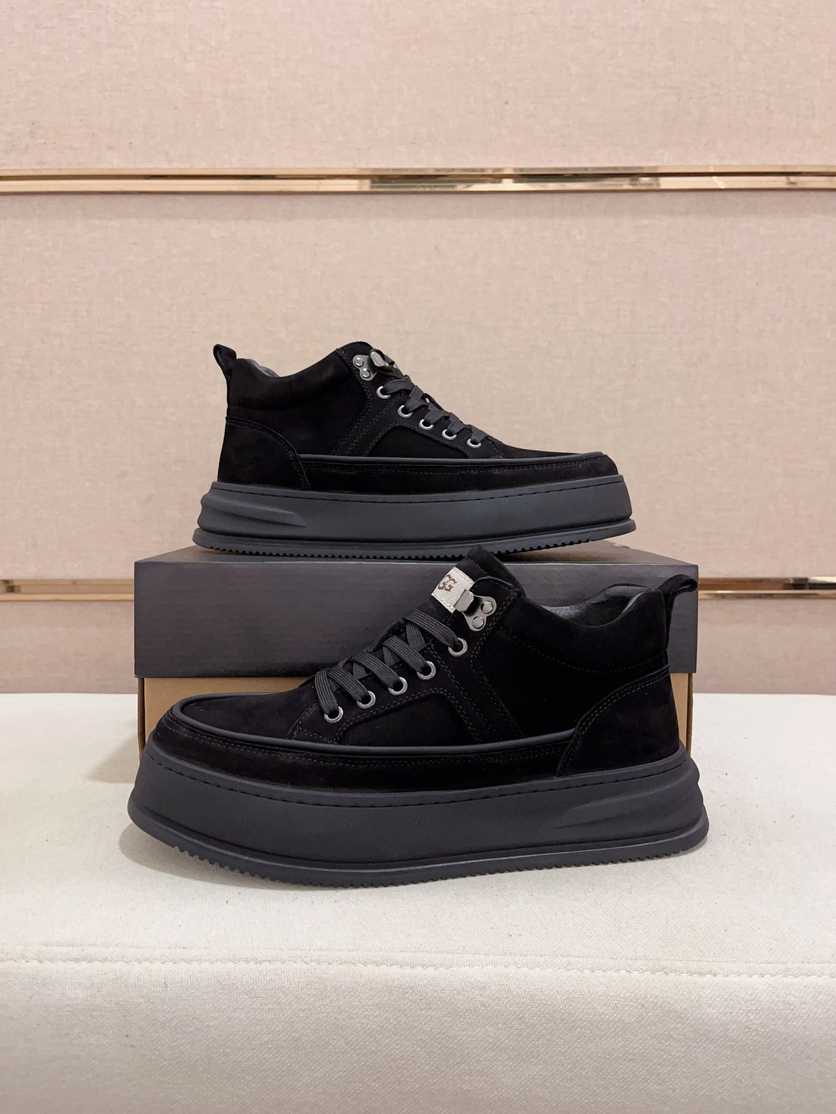 UGG Men's All-Black Suede Low-Top Sneaker