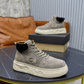 UGG Men's Grey Suede Lug-Sole Sneaker Boot