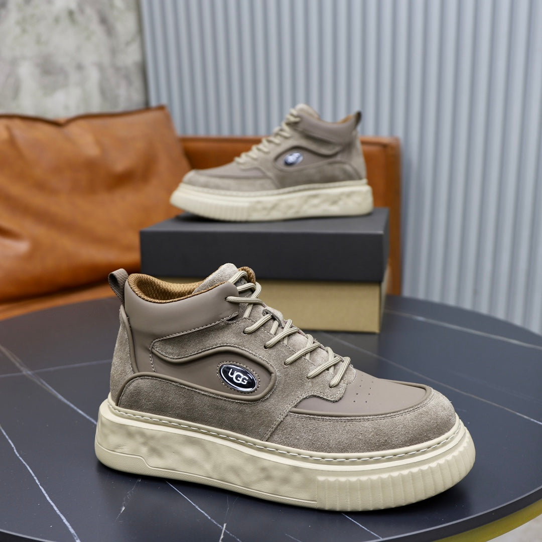 UGG Men's Sand Leather High-Top Sneaker Boot