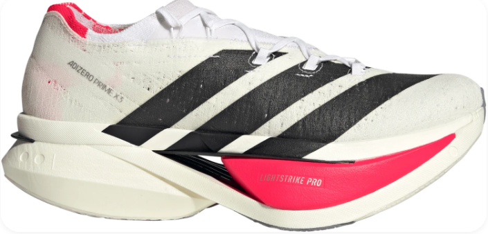 adidas Adizero Prime X 3 Strung Men's Running Shoes – White / Lucid Red